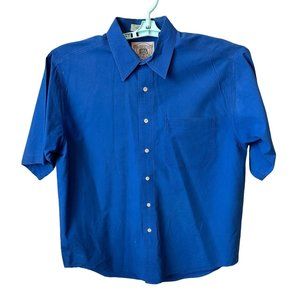 Men's Blue Casual Button Down Shirt